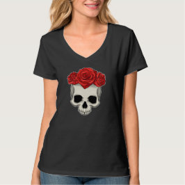 Schedel Roos Flower T-shirt