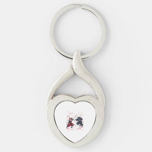 Schedel Samoerai Duël Sleutelhanger (Voorkant)