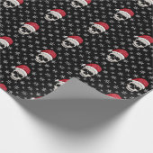 Schedel Santa Wrapping Papier (Hoek)