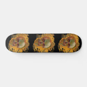  schedel schilderen door Van Gogh Skateboard (Horizontaal)