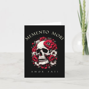 Schedel Shirt voor mannen en vrouwen, Memento Mori Kaart