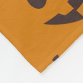 Schedel Silhouet Patroon Bruin Fleece Deken (Hoek)