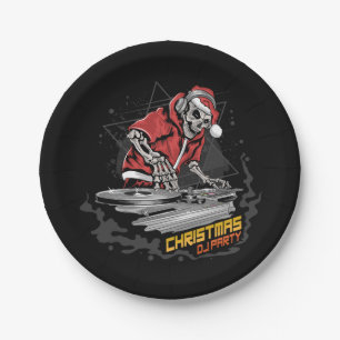 Schedel Sinterklaas met kerstjas en pet bij Papieren Bordje