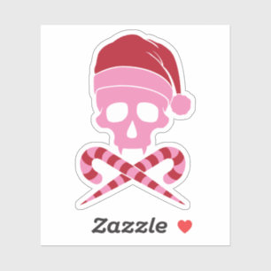 schedel Sinterklaas Sticker