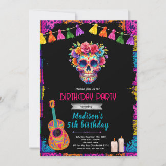 Schedel Skull Verjaardagsfeest Uitnodiging