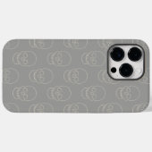 Schedel - Spookgrijs en botwit Case-Mate iPhone Case (Achterkant (horizontaal))