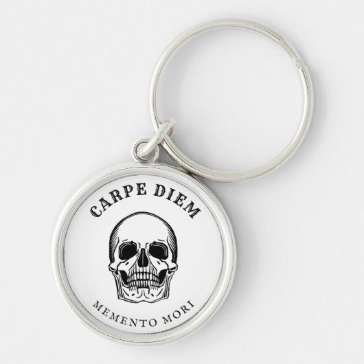  schedel Spooky Memento Mori Sleutelhanger (Voorkant)