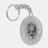 Schedel & Sterren I Sleutelhanger (Voorkant Links)