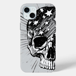 Schedel & Sterren II iPhone 15 Mini Hoesje