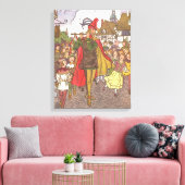 schedel Tale Pied Piper van Hamelin door Hauman Canvas Afdruk (Insitu (Woonkamer))