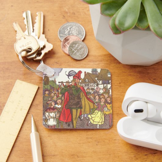 schedel Tale Pied Piper van Hamelin door Hauman Sleutelhanger (Bureau)