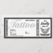 Schedel Tattoo Cadeaubon Certificaat Ticket Gift C Kaart (Voorkant)