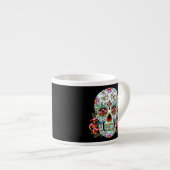 Schedel van de Dag van de Doden Espresso Kop (Voorkant rechts)