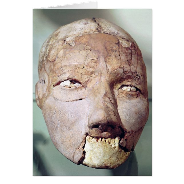 schedel, van Jericho, 7000-6000 BC (Voorkant)