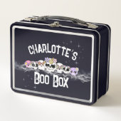 Schedel-viering Boo Box Oude School Lunchbox (Voorkant)