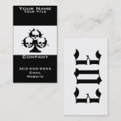 schedel visitekaartje (Voorkant / Achterkant)