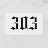 schedel visitekaartje (Achterkant)