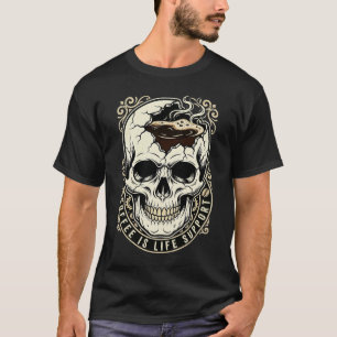 Schedel Vol Energie Van Koffie T-shirt