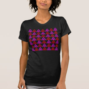 SCHEDEL WAARSCHUWING ROZE ROOD T-SHIRT
