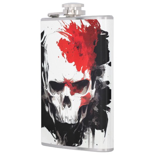 Schedel Wilde Natuur Gratis Spirit Art Brush Schil Heupfles (Links)