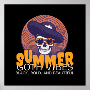 schedel zomerhoed poster