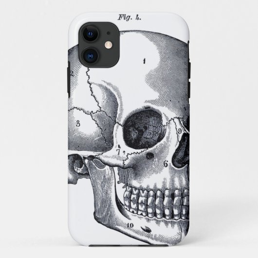 schedelanatomie Case-Mate iPhone case (Achterkant)