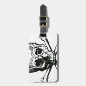 schedelbeenderen bagagelabel (Voorkant verticaal)