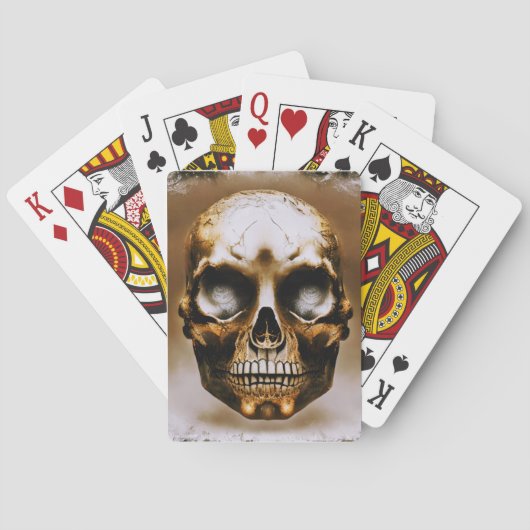 Schedeldek Pokerkaarten (Achterkant)