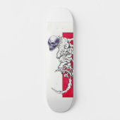 schedeldier skateboard (Voorkant)