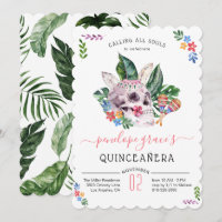 Schedeldood Dag van de Doden Quinceañera