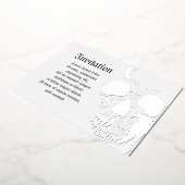 Schedelgezicht Folie Uitnodiging (Gedraaid)