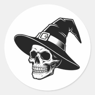 Schedelheks Hoed Gothic Kunst - sticker