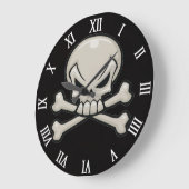 schedelhoofd met dwarsbeenderen grote klok (Hoek)