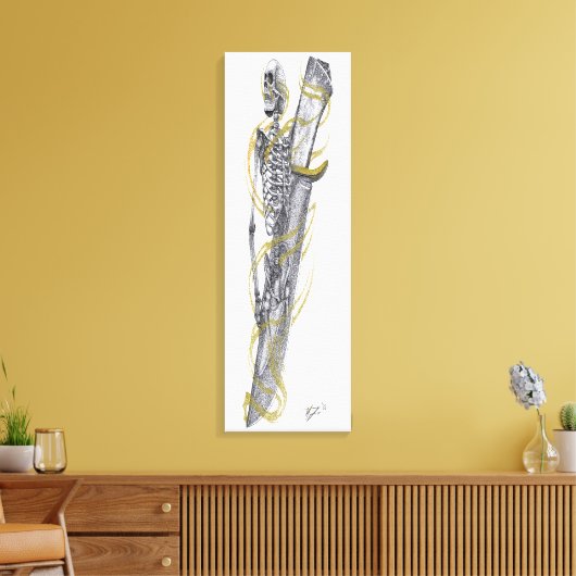 schedelmes canvas afdruk (Insitu (Woonkamer))