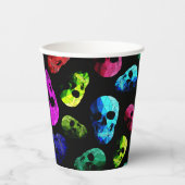 Schedelpatroon Papieren Bekers (Voorkant)