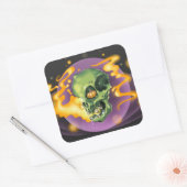 Schedelpompoen Sticker (Envelop)