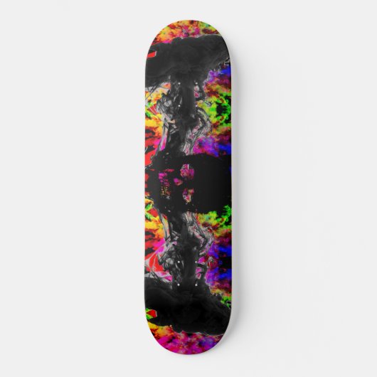 schedelrook skateboard (Voorkant)