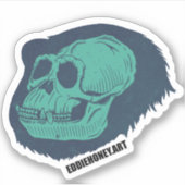 Schedels - Chimp Sticker (Voorkant)