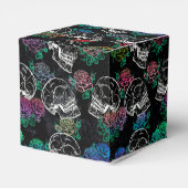 Schedels en donkere Rozen | Funky Glam Ombre Bedan Bedankdoosjes (Achterkant)