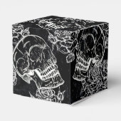 Schedels en krijt Rozen | Gothic Glam Dank u Bedankdoosjes (Achterkant)
