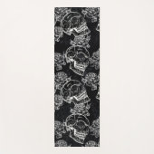 Schedels en krijt Rozen | Gotische Glam Funky Grun Yogamat (Voorkant)