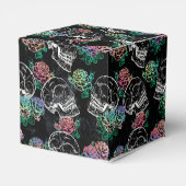 Schedels en Ombre Rozen | Gothic Glam Dank u Bedankdoosjes (Achterkant)