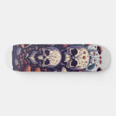 Schedels en paddenstoelen skateboard (Horizontaal)