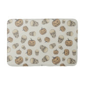 Schedels en pompoenen Halloween Patroon Badmat (Voorkant)