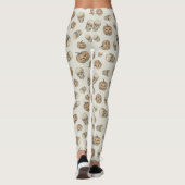 Schedels en pompoenen Halloween Patroon Leggings (Achterkant)