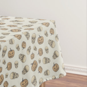 Schedels en pompoenen Halloween Patroon Tafelkleed