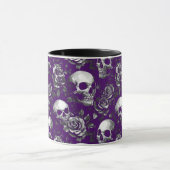 Schedels en Rozen Paarse Mok (Midden)