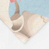 Schedels en Rozen  Patroon Fleece Deken (Hoek)