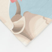 Schedels en Rozen  Patroon Fleece Deken (Hoek)