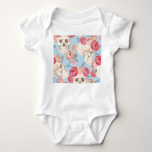 Schedels en Rozen  Patroon Romper
